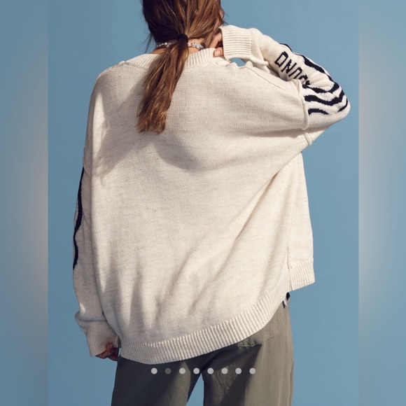 Anthropologie Pilcro Relaxed Sea Turtle Cardigan NWT! - Picture 4 of 16